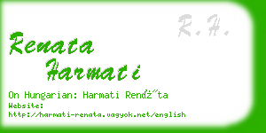 renata harmati business card